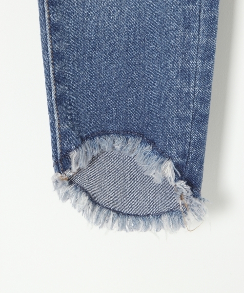 GLOBAL WORK（グローバルワーク）の「【キッズ】スソカットオフスリムパンツ/765055 （デニムパンツ・キッズ・ブルー/ブラック/ネイビー・MEDIUM/SMALL/XX-LARGE/X-LARGE/LARGE）」の10枚目の写真