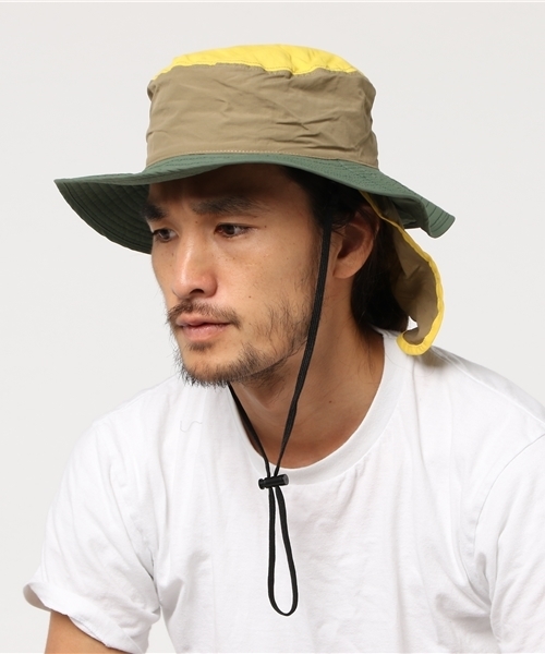 WEGO（ウィゴー）の「WEGO/カラーブロックサファリハット（ハット・メンズ・オレンジ/イエロー・FREE）」の14枚目の写真