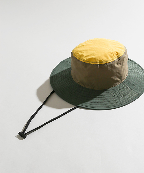 WEGO（ウィゴー）の「WEGO/カラーブロックサファリハット（ハット・メンズ・オレンジ/イエロー・FREE）」の8枚目の写真