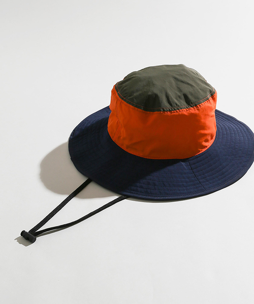 WEGO（ウィゴー）の「WEGO/カラーブロックサファリハット（ハット・メンズ・オレンジ/イエロー・FREE）」の9枚目の写真