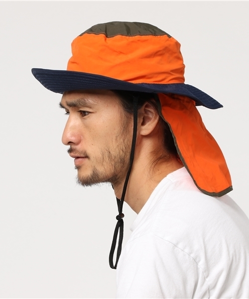 WEGO（ウィゴー）の「WEGO/カラーブロックサファリハット（ハット・メンズ・オレンジ/イエロー・FREE）」の10枚目の写真