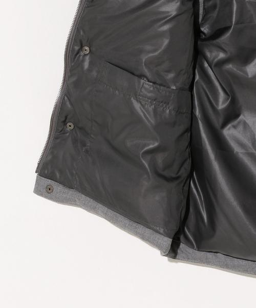 green label relaxing（グリーンレーベルリラクシング）の「SC タスマニア フード ダウンベスト ＜フード取り外し可能＞ ◆（ダウンベスト・メンズ・ライトグレー/ナチュラル/ネイビー・SMALL/LARGE/X-LARGE/MEDIUM）」の14枚目の写真