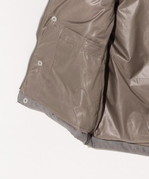 green label relaxing（グリーンレーベルリラクシング）の「SC タスマニア フード ダウンベスト ＜フード取り外し可能＞ ◆（ダウンベスト・メンズ・ライトグレー/ナチュラル/ネイビー・SMALL/LARGE/X-LARGE/MEDIUM）」の17枚目の写真