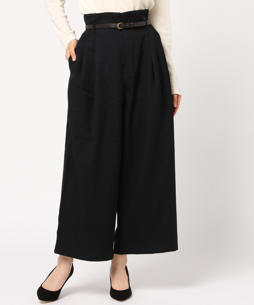 earth music&ecology（アースミュージックアンドエコロジー）の「ウエストラッピングパンツ（その他パンツ・レディース・ブラック/グレー/キャメル・FREE）」の14枚目の写真