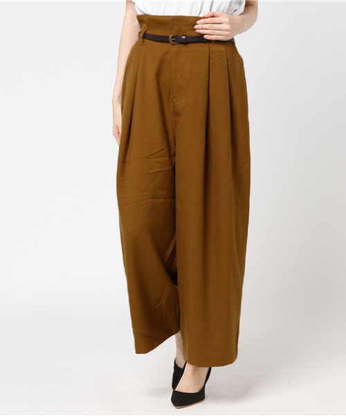 earth music&ecology（アースミュージックアンドエコロジー）の「ウエストラッピングパンツ（その他パンツ・レディース・ブラック/グレー/キャメル・FREE）」の17枚目の写真