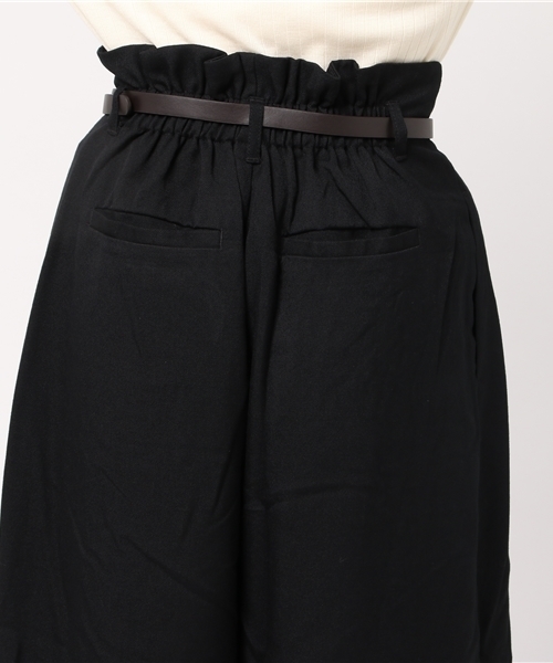 earth music&ecology（アースミュージックアンドエコロジー）の「ウエストラッピングパンツ（その他パンツ・レディース・ブラック/グレー/キャメル・FREE）」の7枚目の写真