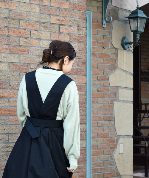 w closet（ダブルクローゼット）の「カシミヤタッチワイドリブハイネックプルオーバー（ニット/セーター・レディース・ホワイト/ブラック/グレー/ピンク/ミント/ピンクベージュ・FREE）」の8枚目の写真