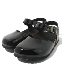 BIRKENSTOCK | MESSINA/メッシーナ　パテントブラック (WOMEN)(サンダル)