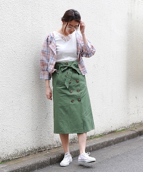 PAGEBOY（ページボーイ）の「マドラスチェック2wayブラウス（シャツ/ブラウス・レディース・ブラウン系その他/ブルー系その他/ピンク系その他・FREE）」の11枚目の写真