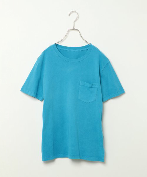 VENCEEXCHANGE(ヴァンスエクスチェンジ)の「天竺ウォッシュ加工Tシャツ (Tシャツ/カットソー・レディース・ブラック/ベージュ/オフホワイト/ライトカーキ/ブルー/ピンク・M)」の1枚目の写真