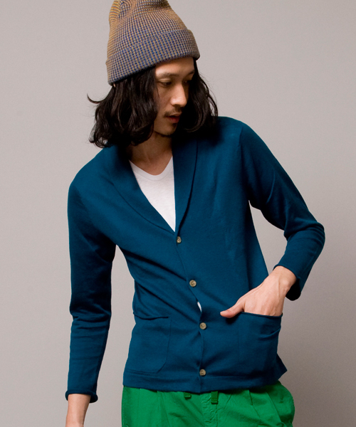 BEAUTY&YOUTH UNITED ARROWS（ビューティーアンドユースユナイテッドアローズ）の「by ∴ ショールカーディガン 9SL ◆（カーディガン/ボレロ・メンズ・グレー/ネイビー/コバルトブルー/マスタード・SMALL/MEDIUM/LARGE/X-LARGE）」の7枚目の写真