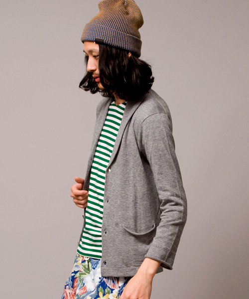 BEAUTY&YOUTH UNITED ARROWS（ビューティーアンドユースユナイテッドアローズ）の「by ∴ ショールカーディガン 9SL ◆（カーディガン/ボレロ・メンズ・グレー/ネイビー/コバルトブルー/マスタード・SMALL/MEDIUM/LARGE/X-LARGE）」の9枚目の写真