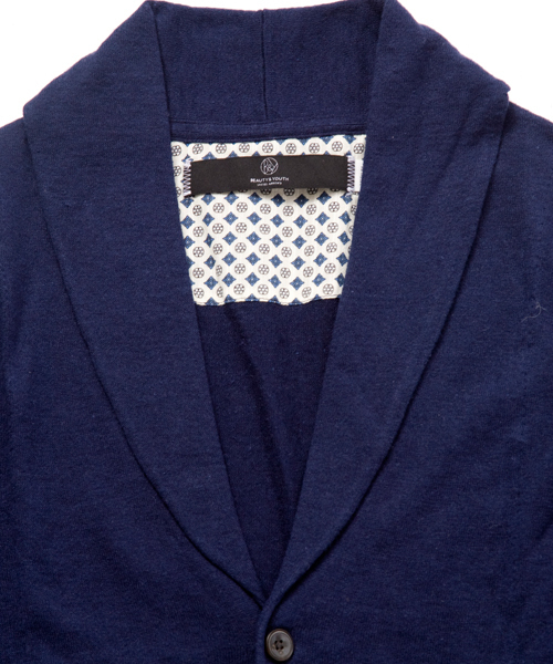 BEAUTY&YOUTH UNITED ARROWS（ビューティーアンドユースユナイテッドアローズ）の「by ∴ ショールカーディガン 9SL ◆（カーディガン/ボレロ・メンズ・グレー/ネイビー/コバルトブルー/マスタード・SMALL/MEDIUM/LARGE/X-LARGE）」の11枚目の写真