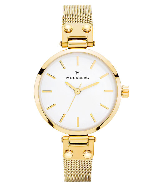MOCKBERG（モックバーグ）の「「MOCKBERG/モックバーグ」28mm Petite プチコレクション メッシュベルト（アナログ腕時計・レディース・ゴールド/シルバー/ゴールド系その他/シルバー系その他/ブラック/ブラック系その他/ゴールド系その他2/ゴールド系その他3・FREE）」の5枚目の写真