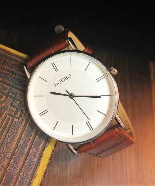 おしゃれスタ（オシャレスタ）の「【INTER SECTION】PUレザーベルト　ウオッチ（アナログ腕時計・メンズ・ホワイト/ブラック/ネイビー/ブラウン/ブラック系その他/ブラウン系その他/ブルー系その他/A/B/C/D/E/F/G/H/I/J/K/L/M/N/O/P/Q/R/S/T/ブラック系その他2/ブラック系その他3/ブラック系その他4/ブラック系その他5/ブラック系その他6/ブルー系その他2/その他1/その他2/ブラウン系その他4/ブラウン系その他5/ブラウン系その他6/ブラウン系その他7/ブラック系その他7/ブラウン系その他2/ブラウン系その他3/その他17/その他18/その他19/その他20/その他16/その他12/その他13/その他14/その他6/その他7/その他8/その他9/その他10/その他11/その他3/その他4/その他5/イエロー系その他2/V/X/Y/Z/キャメル/イエロー系その他/U/その他26/その他27/その他28/イエロー系その他4/その他21/その他22/その他24/イエロー系その他6/イエロー系その他7/その他23/その他25/イエロー系その他5/イエロー系その他3/その他15/ホワイト系その他/その他34/その他32/その他33/その他30/その他29/ブルー系その他4/その他31/ブルー系その他3/W・FREE）」の13枚目の写真