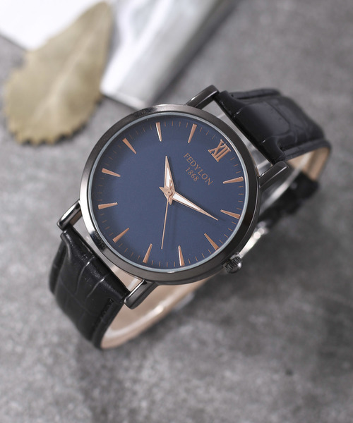 おしゃれスタ（オシャレスタ）の「【INTER SECTION】PUレザーベルト　ウオッチ（アナログ腕時計・メンズ・ホワイト/ブラック/ネイビー/ブラウン/ブラック系その他/ブラウン系その他/ブルー系その他/A/B/C/D/E/F/G/H/I/J/K/L/M/N/O/P/Q/R/S/T/ブラック系その他2/ブラック系その他3/ブラック系その他4/ブラック系その他5/ブラック系その他6/ブルー系その他2/その他1/その他2/ブラウン系その他4/ブラウン系その他5/ブラウン系その他6/ブラウン系その他7/ブラック系その他7/ブラウン系その他2/ブラウン系その他3/その他17/その他18/その他19/その他20/その他16/その他12/その他13/その他14/その他6/その他7/その他8/その他9/その他10/その他11/その他3/その他4/その他5/イエロー系その他2/V/X/Y/Z/キャメル/イエロー系その他/U/その他26/その他27/その他28/イエロー系その他4/その他21/その他22/その他24/イエロー系その他6/イエロー系その他7/その他23/その他25/イエロー系その他5/イエロー系その他3/その他15/ホワイト系その他/その他34/その他32/その他33/その他30/その他29/ブルー系その他4/その他31/ブルー系その他3/W・FREE）」の20枚目の写真