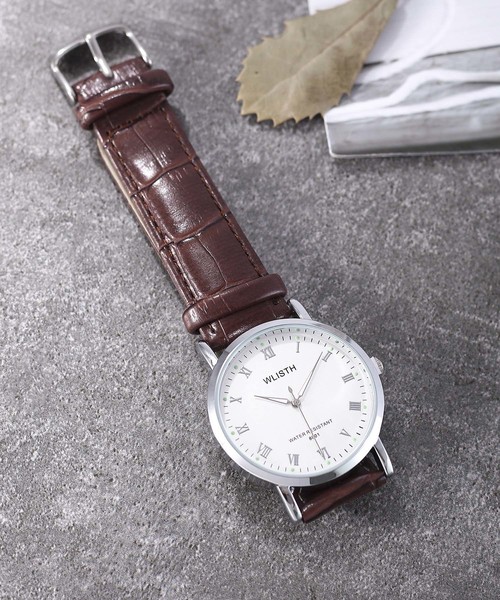 おしゃれスタ（オシャレスタ）の「【INTER SECTION】PUレザーベルト　ウオッチ（アナログ腕時計・メンズ・ホワイト/ブラック/ネイビー/ブラウン/ブラック系その他/ブラウン系その他/ブルー系その他/A/B/C/D/E/F/G/H/I/J/K/L/M/N/O/P/Q/R/S/T/ブラック系その他2/ブラック系その他3/ブラック系その他4/ブラック系その他5/ブラック系その他6/ブルー系その他2/その他1/その他2/ブラウン系その他4/ブラウン系その他5/ブラウン系その他6/ブラウン系その他7/ブラック系その他7/ブラウン系その他2/ブラウン系その他3/その他17/その他18/その他19/その他20/その他16/その他12/その他13/その他14/その他6/その他7/その他8/その他9/その他10/その他11/その他3/その他4/その他5/イエロー系その他2/V/X/Y/Z/キャメル/イエロー系その他/U/その他26/その他27/その他28/イエロー系その他4/その他21/その他22/その他24/イエロー系その他6/イエロー系その他7/その他23/その他25/イエロー系その他5/イエロー系その他3/その他15/ホワイト系その他/その他34/その他32/その他33/その他30/その他29/ブルー系その他4/その他31/ブルー系その他3/W・FREE）」の12枚目の写真