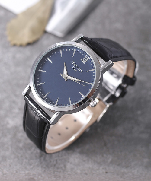 おしゃれスタ（オシャレスタ）の「【INTER SECTION】PUレザーベルト　ウオッチ（アナログ腕時計・メンズ・ホワイト/ブラック/ネイビー/ブラウン/ブラック系その他/ブラウン系その他/ブルー系その他/A/B/C/D/E/F/G/H/I/J/K/L/M/N/O/P/Q/R/S/T/ブラック系その他2/ブラック系その他3/ブラック系その他4/ブラック系その他5/ブラック系その他6/ブルー系その他2/その他1/その他2/ブラウン系その他4/ブラウン系その他5/ブラウン系その他6/ブラウン系その他7/ブラック系その他7/ブラウン系その他2/ブラウン系その他3/その他17/その他18/その他19/その他20/その他16/その他12/その他13/その他14/その他6/その他7/その他8/その他9/その他10/その他11/その他3/その他4/その他5/イエロー系その他2/V/X/Y/Z/キャメル/イエロー系その他/U/その他26/その他27/その他28/イエロー系その他4/その他21/その他22/その他24/イエロー系その他6/イエロー系その他7/その他23/その他25/イエロー系その他5/イエロー系その他3/その他15/ホワイト系その他/その他34/その他32/その他33/その他30/その他29/ブルー系その他4/その他31/ブルー系その他3/W・FREE）」の22枚目の写真