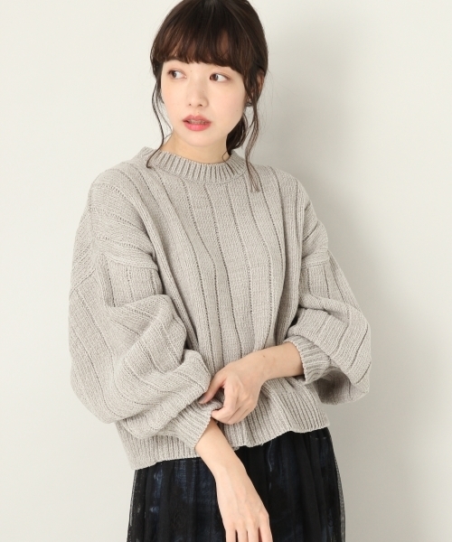 LOWRYS FARM（ローリーズファーム）の「モールソデボリューム　804295（Tシャツ/カットソー・レディース・アイボリー/グレー/ピンク/ブルー系その他・MEDIUM/LARGE）」の12枚目の写真