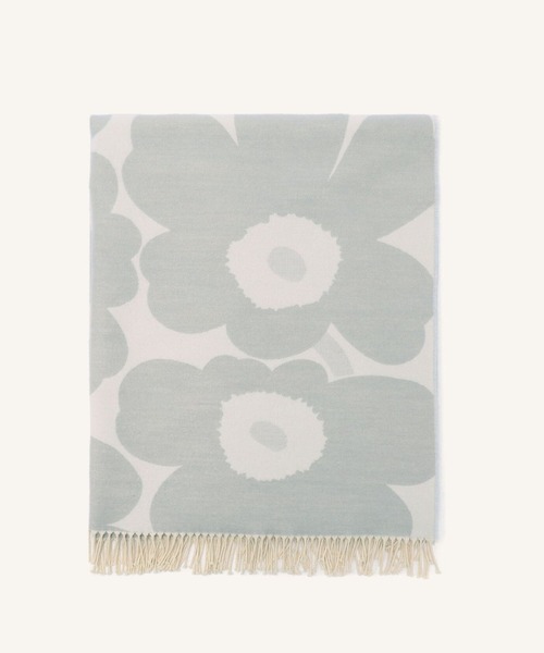 marimekko(マリメッコ)の「UNIKKO / BLANKET 130×180CM(ブランケット・レディース・アイボリー/ブラック×ホワイト・FREE)」の2枚目の写真