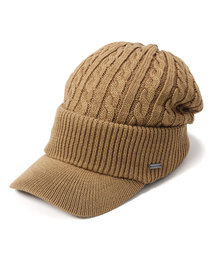 CABALLERO（キャバレロ）の「キャバレロ つば付きニット帽 CABALLERO VISOR CABLE KNIT CAP（ニットキャップ/ビーニー）」