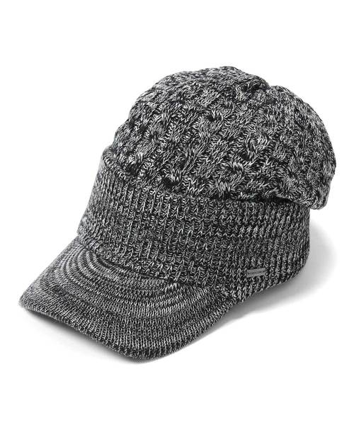 CABALLERO(キャバレロ)の「キャバレロ つば付きニット帽 CABALLERO VISOR CABLE KNIT CAP(ニットキャップ/ビーニー・レディース・ライトグレー/ブラック/ブラック系その他/グレー系その他/チャコール/モカ/ブラウン系その他/ベージュ/ベージュ系その他/グリーン系その他/ネイビー/ブルー系その他/イエロー/ピンク/レッド系その他・MEDIUM/X-LARGE/SMALL)」の4枚目の写真