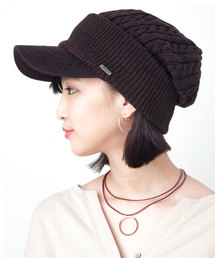 CABALLERO（キャバレロ）の「キャバレロ つば付きニット帽 CABALLERO VISOR CABLE KNIT CAP（ニットキャップ/ビーニー）」