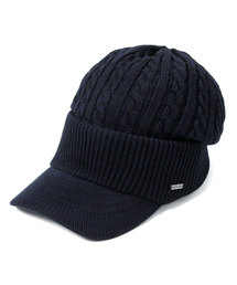 CABALLERO（キャバレロ）の「キャバレロ つば付きニット帽 CABALLERO VISOR CABLE KNIT CAP（ニットキャップ/ビーニー）」