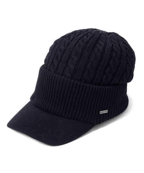 CABALLERO(キャバレロ)の「キャバレロ つば付きニット帽 CABALLERO VISOR CABLE KNIT CAP(ニットキャップ/ビーニー・レディース・ライトグレー/ブラック/ブラック系その他/グレー系その他/チャコール/モカ/ブラウン系その他/ベージュ/ベージュ系その他/グリーン系その他/ネイビー/ブルー系その他/イエロー/ピンク/レッド系その他・MEDIUM/X-LARGE/SMALL)」の11枚目の写真
