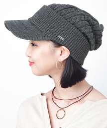 CABALLERO（キャバレロ）の「キャバレロ つば付きニット帽 CABALLERO VISOR CABLE KNIT CAP（ニットキャップ/ビーニー）」