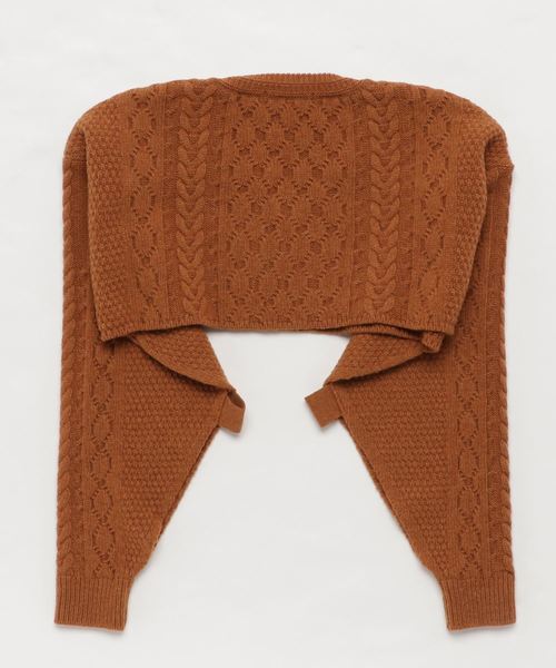 TAN（タン）の「【TAN】CABLE SHORT PO 18AW-32（ニット/セーター 