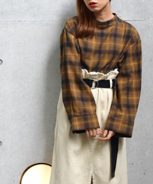 w closet | チェック柄ハイネックプルオーバー_(シャツ/ブラウス)