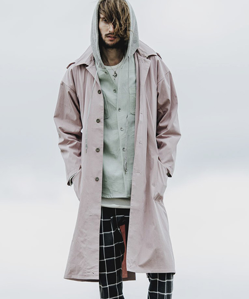 NO ID.（ノーアイディ）の「mj6145-CNﾂｲﾙ九八式ﾚｲﾝｵｰﾊﾞｰｺｰﾄ（その他アウター・メンズ・ブラック/ベージュ/カーキ/ピンク・ONE SIZE）」の4枚目の写真