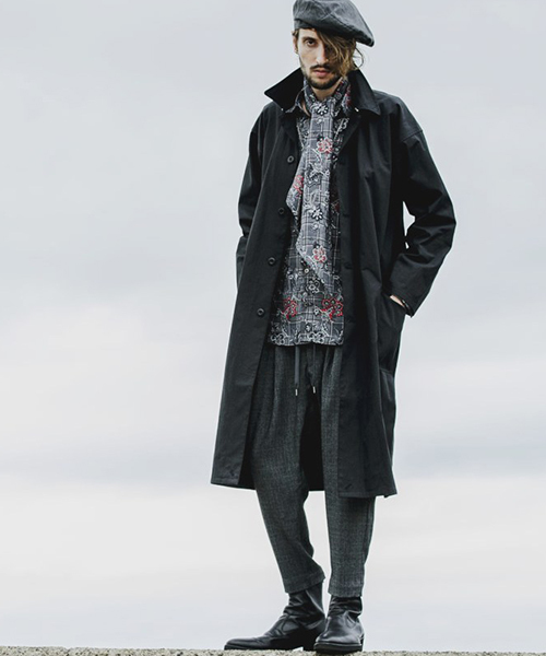 NO ID.（ノーアイディ）の「mj6145-CNﾂｲﾙ九八式ﾚｲﾝｵｰﾊﾞｰｺｰﾄ（その他アウター・メンズ・ブラック/ベージュ/カーキ/ピンク・ONE SIZE）」の2枚目の写真