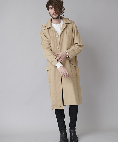 NO ID.（ノーアイディ）の「mj6145-CNﾂｲﾙ九八式ﾚｲﾝｵｰﾊﾞｰｺｰﾄ（その他アウター・メンズ・ブラック/ベージュ/カーキ/ピンク・ONE SIZE）」の16枚目の写真