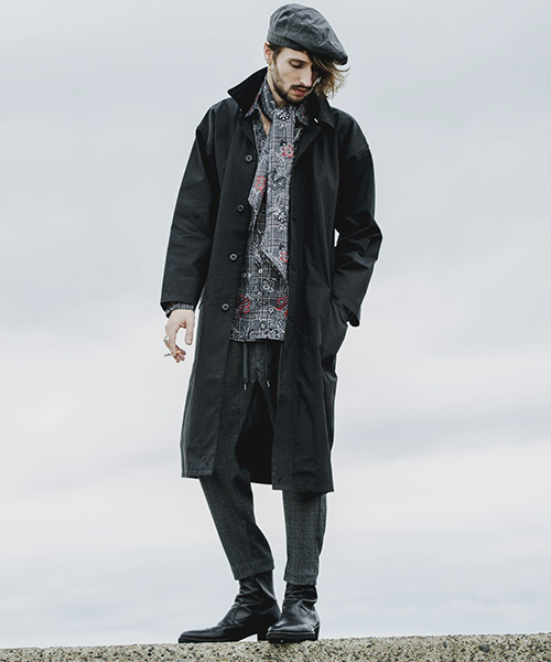 NO ID.（ノーアイディ）の「mj6145-CNﾂｲﾙ九八式ﾚｲﾝｵｰﾊﾞｰｺｰﾄ（その他アウター・メンズ・ブラック/ベージュ/カーキ/ピンク・ONE SIZE）」の7枚目の写真