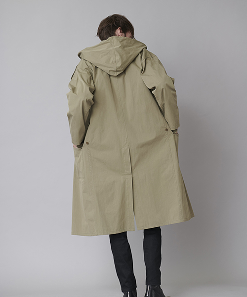 NO ID.（ノーアイディ）の「mj6145-CNﾂｲﾙ九八式ﾚｲﾝｵｰﾊﾞｰｺｰﾄ（その他アウター・メンズ・ブラック/ベージュ/カーキ/ピンク・ONE SIZE）」の11枚目の写真