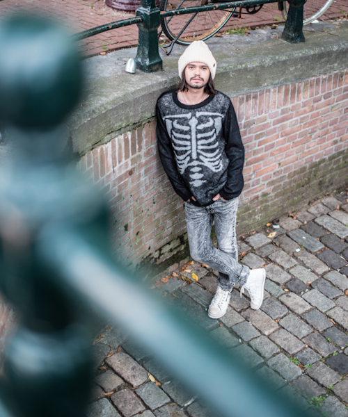 glamb（グラム）の「Unborn knit（ニット/セーター・メンズ・ブラック/ネイビー/レッド・1/2/3/4）」の4枚目の写真