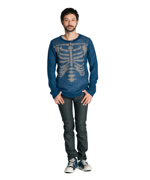 glamb（グラム）の「Unborn knit（ニット/セーター・メンズ・ブラック/ネイビー/レッド・1/2/3/4）」の9枚目の写真