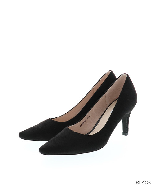 RANDA（ランダ）の「ベーシックヒールパンプス（パンプス・レディース・ブラック/グレー/ピンク・22/22.5/23/23.5/24/24.5/25/25.5）」の2枚目の写真