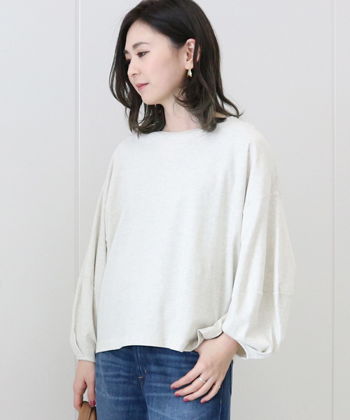 AMERICAN HOLIC（アメリカンホリック）の「袖ボリュームプルオーバー（Tシャツ/カットソー・レディース・グレー系その他4/ホワイト系その他/オフホワイト/チャコールグレー/その他7/ブラック系その他4・FREE）」の3枚目の写真