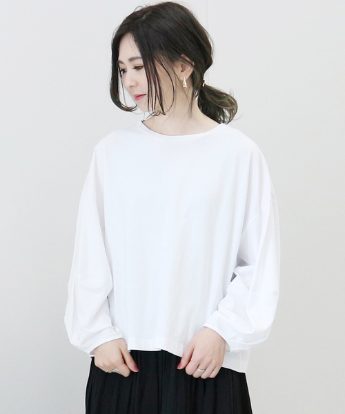 AMERICAN HOLIC（アメリカンホリック）の「袖ボリュームプルオーバー（Tシャツ/カットソー・レディース・グレー系その他4/ホワイト系その他/オフホワイト/チャコールグレー/その他7/ブラック系その他4・FREE）」の2枚目の写真