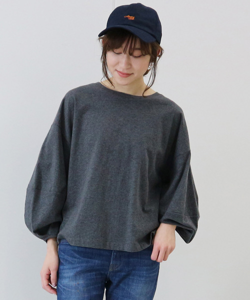 AMERICAN HOLIC（アメリカンホリック）の「袖ボリュームプルオーバー（Tシャツ/カットソー・レディース・グレー系その他4/ホワイト系その他/オフホワイト/チャコールグレー/その他7/ブラック系その他4・FREE）」の5枚目の写真