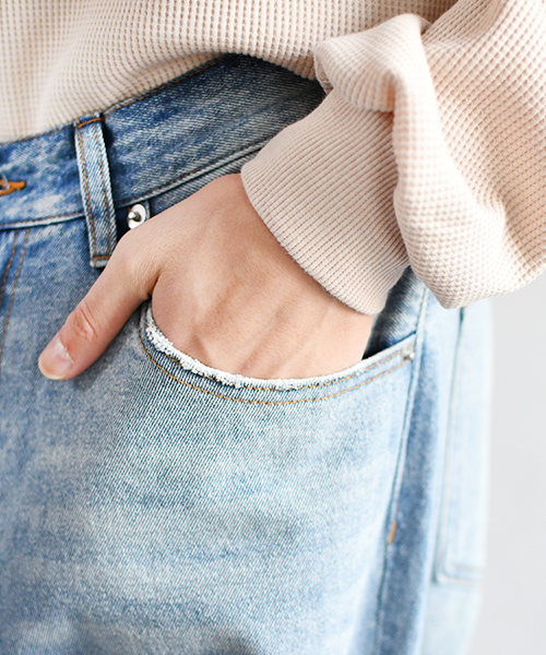 PairPair（ペアペア）の「ワイドテーパードデニムパンツ（デニムパンツ・メンズ・サックスブルー・MEDIUM/LARGE）」の10枚目の写真