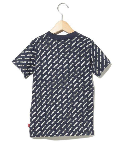 Levi's（リーバイス）の「リーバイス(R)キッズ 総柄ロゴTシャツ(身長90-120㎝)（Tシャツ/カットソー・キッズ・ブルー・4/5/6/7）」の2枚目の写真