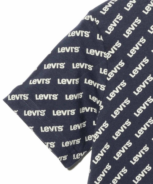 Levi's（リーバイス）の「リーバイス(R)キッズ 総柄ロゴTシャツ(身長90-120㎝)（Tシャツ/カットソー・キッズ・ブルー・4/5/6/7）」の4枚目の写真