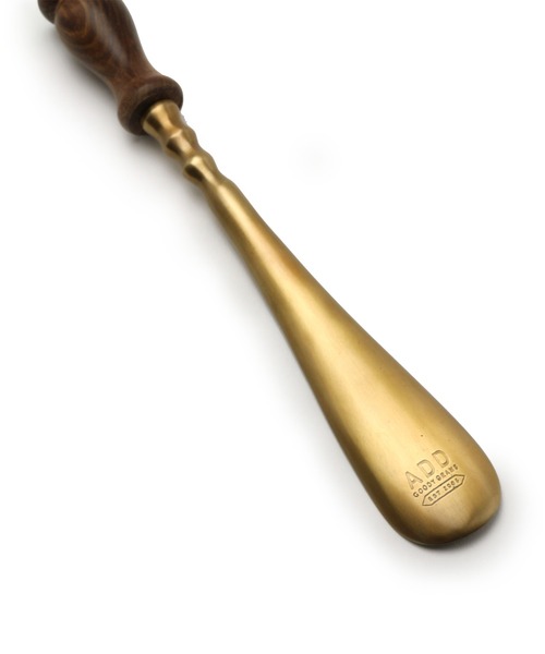 Goody Grams Add（グッディグラムスアド）の「BRASS SHOEHORN-01/ブラス シューホーン-01【靴べら】（シューケア用品・メンズ・ゴールド・FREE）」の3枚目の写真