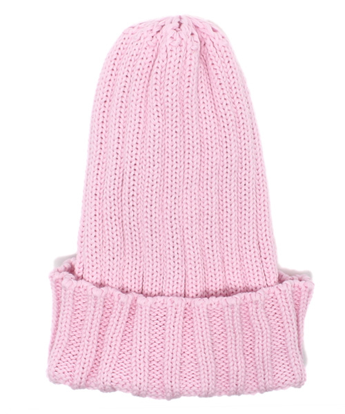 Ray BEAMS（レイビームス）の「Ray BEAMS / コットンリブ ビーニー（ニットキャップ/ビーニー・レディース・ピンク/イエロー/ケリー/サックスブルー・ONE SIZE）」の8枚目の写真