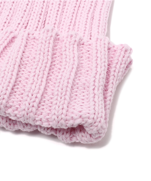 Ray BEAMS（レイビームス）の「Ray BEAMS / コットンリブ ビーニー（ニットキャップ/ビーニー・レディース・ピンク/イエロー/ケリー/サックスブルー・ONE SIZE）」の5枚目の写真