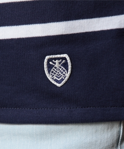 BEAUTY&YOUTH UNITED ARROWS（ビューティーアンドユースユナイテッドアローズ）の「＜ORCIVAL＞ NAVAL BORDER NAVY/カットソー（Tシャツ/カットソー・メンズ・ネイビー・4/5/3）」の7枚目の写真